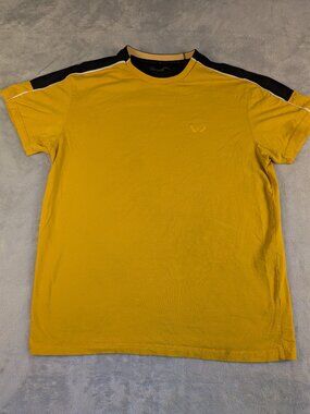 Nick Danger Size L  T-Shirt Gold and Black with White Trim Skatercore
